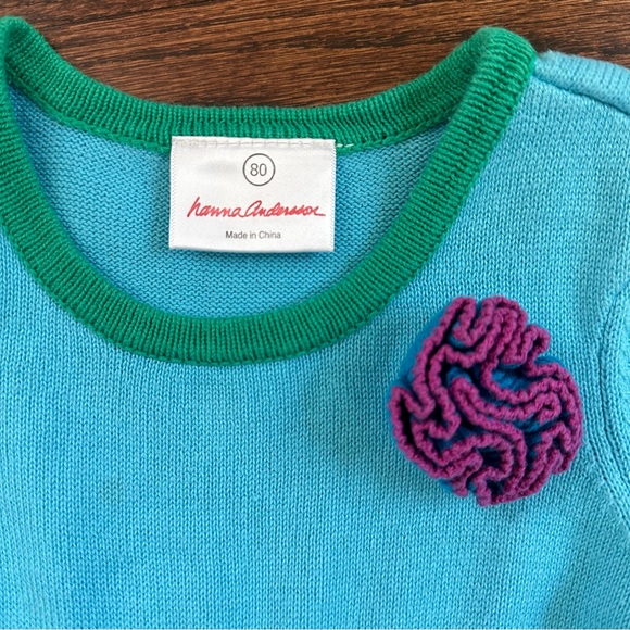 Hanna Andersson sweater dress, size 80/2T US - Picture 4 of 6